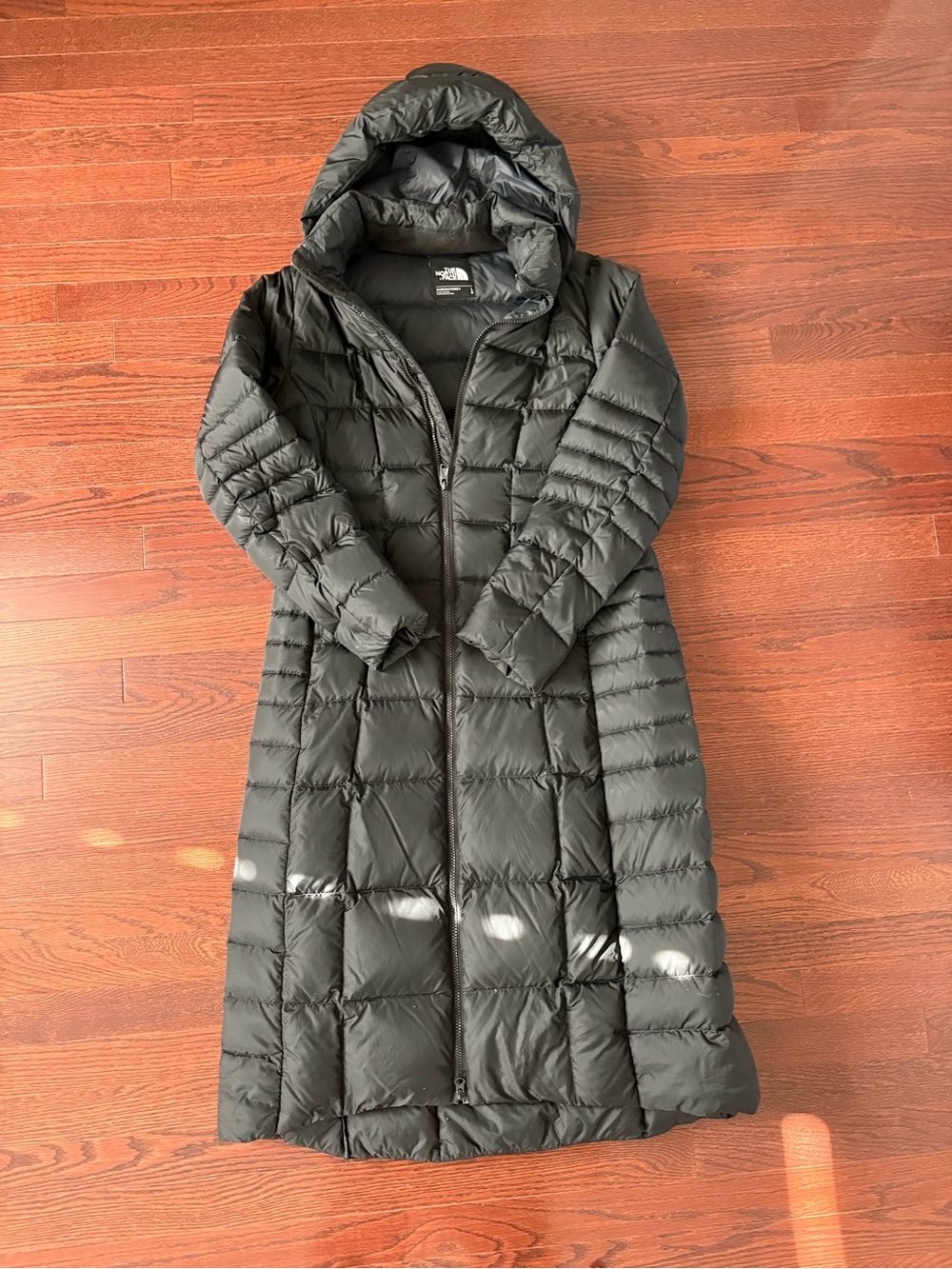 The North Face Women’s Black Full Length Puffer Coat with Hood